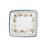 Тарелка «Спринг» прямоугольная без полей фарфор ,L=22,B=20см белый,разноцветн.