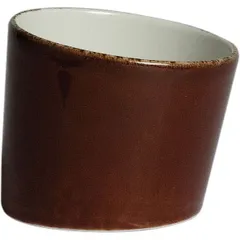 Salad bowl “Terramesa Mocha”  porcelain  250ml  D=80, H=75mm  dark brown.