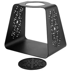 Дрип-станция для пуровер и аэропресса сталь D=70,H=165,B=190мм черный, изображение 2