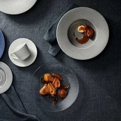 Тарелка для пасты «Виллоу Маст» фарфор 0,95л D=28см серый, изображение 2