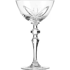 Champagne saucer “Flower” crystal 200ml clear.