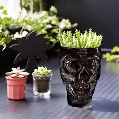 Кружка для пива «Череп» стекло 0,9л ,H=16см, изображение 2