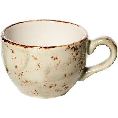 Чашка кофейная «Крафт Грин» фарфор 85мл D=65,H=50,L=85мм зелен.