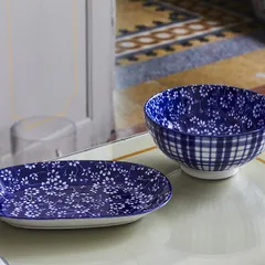 Тарелка «Грэйс» овальная фарфор ,H=3,L=28,B=18см тем.син.,белый, изображение 3