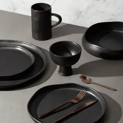 Салатник «Шейд» керамика 1л D=225,H=60мм черный, изображение 3