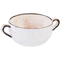 Чашка бульонная «Пастораль» фарфор 270мл D=105,H=50мм оранжев.