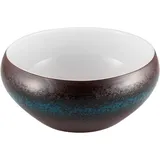 Салатник «Эстиа» фарфор ,H=8,L=18см синий,коричнев.