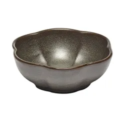 Salad bowl “Inku” wavy edge  ceramics  D=11, H=4cm  green.