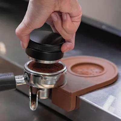 Пуш-темпер для кофе сталь нерж.,пластик D=58,H=33мм черный, изображение 5