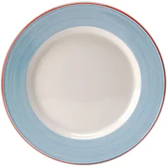 Тарелка «Рио Блю» сервировочная фарфор D=300,H=25мм белый,синий