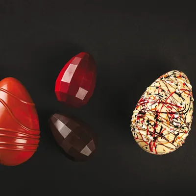 Форма для шоколада «Яйцо-бриллиант»[4шт] пластик ,H=116,L=275,B=60мм, изображение 2