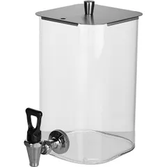 Container with tap for dispenser  glass  7 l  clear.