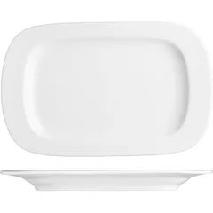 Dish “Prague” rectangular  porcelain ,H=25,L=280,B=180mm white