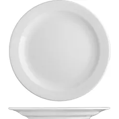 Plate “Prague” small  porcelain  D=190, H=25mm  white