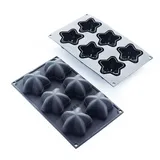 Форма для выпечки «Марина» [6 ячеек] силикон ,L=29,7,B=17,6см черный