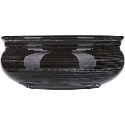 Тарелка глубокая «Маренго» керамика 0,5л D=14,H=6см черный,серый, изображение 2
