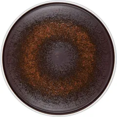 “Estia” pie plate  porcelain  D=18, H=2cm  brown, white