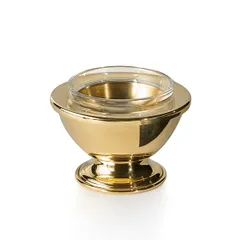 Икорница «Брасс Плюс» латунь 150мл D=120,H=75мм золотой