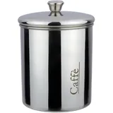 Емкость для сыпучих продуктов для хранения кофе сталь нерж. 1л D=12,H=17см серебрист.