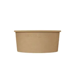 Контейнер бумажный OneBowl для супа картон 0,76л D=145/125,H=65мм св.корич., изображение 2