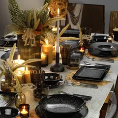 Тарелка «Нанокрем Блэк» прямоугольная фарфор ,H=22,L=230,B=170мм черный, изображение 2