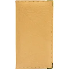 Folder for bills with corners leatherette ,H=1,L=22,B=12cm beige.