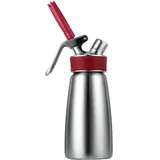 Siphon for cream “Gourmet”  steel, plastic  250 ml  D=70, H=206, B=110mm  metallic, red