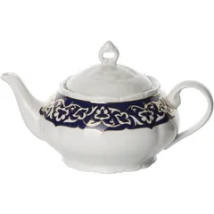 Чайник заварочный «Восток Голд» фарфор 0,5л D=65мм синий,золотой