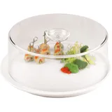 Крышка для тарелки поликарбонат D=33,H=12см прозр.