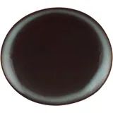 Блюдо «Тренд кортен» фарфор ,L=20см тем.зелен.