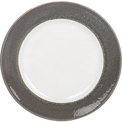 Тарелка «Революшн Эдж Гранит» фарфор D=270,H=25мм серый,коричнев., Цвет: Серый, Диаметр (мм): 270