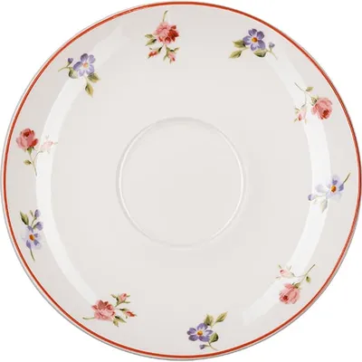 Набор посуды «Поэма Камарг» чайная пара (чашка + блюдце)[4шт] фарфор 260мл D=9/15,H=7см белый,розов., изображение 9