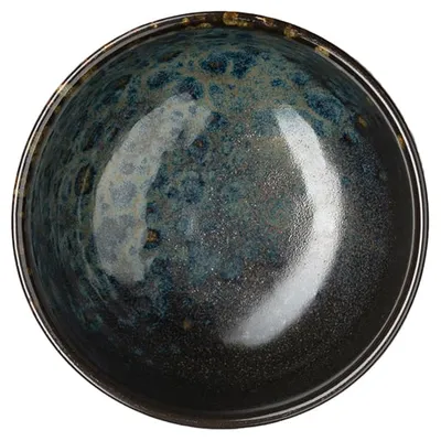 Соусник «Фобос» керамика 110мл D=85,H=45мм черный,синий, изображение 2