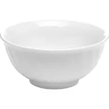 Салатник «Голубая роза» фарфор 400мл D=130,H=65мм белый