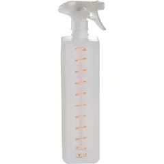 Measuring bottle for syrup with spray  plastic  1 l , H=30, L=7, B=7 cm