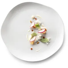 Plate “Gastro Matte” small  porcelain  D=290, H=25mm  white