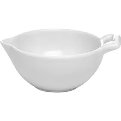 Соусник «Бель Кузин» фарфор 55мл D=70,H=35,L=90мм белый, изображение 4