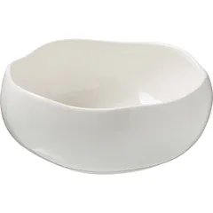 Salad bowl “Eggshell”  porcelain  1.4 l  D=20, H=8 cm  white