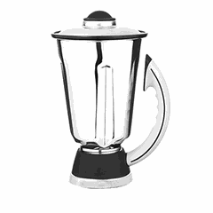 Колба для блендера №37 сталь нерж. 2л ,H=36см прозр.