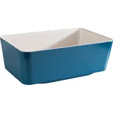 Салатник «Хэппи буфет» GN1/4 пластик ,H=90,L=265,B=162мм белый,синий