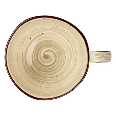 Чашка кофейная «Пастораль» фарфор 250мл серый, изображение 3