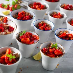 Салатник «Браун дэппл» фарфор 426мл D=115,H=80мм белый,коричнев., изображение 2