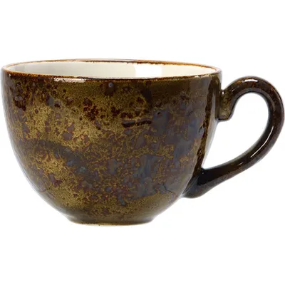 Чашка чайная «Крафт Браун» фарфор 228мл D=9,H=6см коричнев.,бежев., Цвет: Коричневый, Объем по данным поставщика (мл): 228