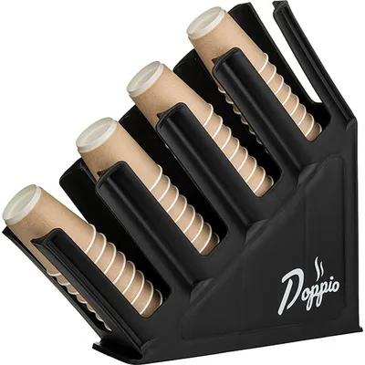 Диспенсер для стаканов 4 секции пластик D=13,1,H=45,5,L=48,B=11,4см черный, Количество отделений/секций: 4, изображение 4