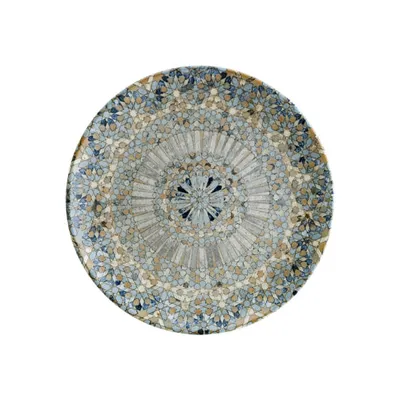 Тарелка «Мозаик» фарфор D=25см разноцветн.