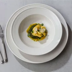 Тарелка для пасты «Бид» фарфор D=24см белый, изображение 4