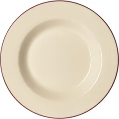 Тарелка для пасты «Кларет» фарфор 0,6л D=29,H=3см бежев.,бордо