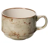 Чашка чайная «Крафт Грин» фарфор 200мл D=80/44,H=60мм зелен.,коричный