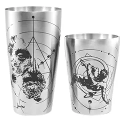 Шейкер «Йокай Мифы» американский с рисунком сталь нерж.,сталь нерж. 0,7л ,H=19,L=10,B=10мм серебрист