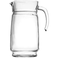 Jug "Aquatic" with lid  glass, plastic  1.65 l  D=11, H=24, L=18 cm  clear.